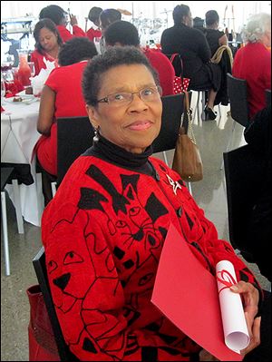 Charter memeber Jeanette Bradley attends the sorority's 40th anniversary..