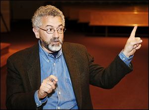 Michael Gurian, a child-psychology expert and author, speaks at St John's Jesuit High School.