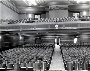 The Cherry Street Mission says it will renovate Macomber's auditorium, shown here, and its gymnasium for public use.