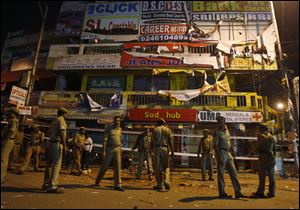 At least 12 people died in the worst bombing in the country in more than a year, officials said.