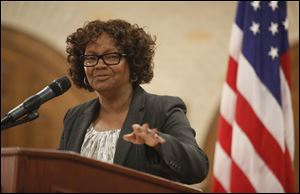 Shirley Green, deputy mayor for the City of Toledo, was keynote speaker Wednesday for the Lourdes University Black History Month Celebration.