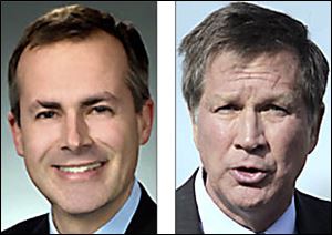 State Rep. Robert Sprague, left, says Gov. John Kasich’s plan will benefit the entire state.