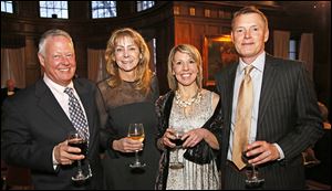 Left to right Mark Goodremont, Maureen Devany, Dr. Beverly Karabin, and Terry Netterfield at a party for the Toledo Symphony Saturday at the The Toledo Club.
