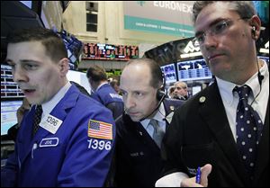 The Dow Jones industrial average surpassed its record today. 