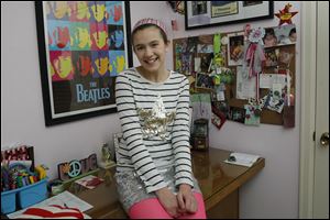 Gwendolyn Pyle, 11, of Sylvania Township, worked as an extra on the new movie 