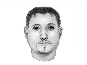 A sketch of the man believed to have attempted to abduct a 15-year-old girl in Toledo.
