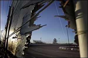 This photo shows the racetrack where a sprint car accident killed two people on Saturday at Marysville Raceway Park in Marysville, Calif. 