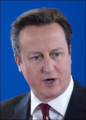 British Prime Minister David Cameron 