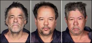 From left, Onil Castro, Ariel Castro, and Pedro Casto.The three brothers were arrested Tuesday, after three women who disappeared in Cleveland a decade ago were found safe Monday. The brothers are accused of holding the victims against their will.