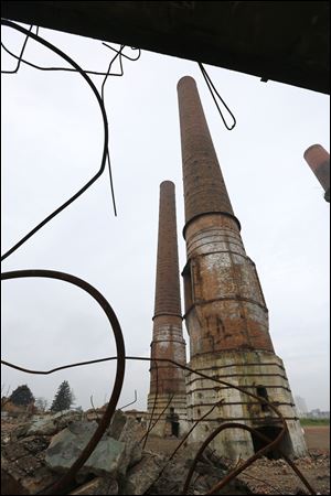 Mayor Bell thinks the smokestacks of the former Acme plant should be preserved.