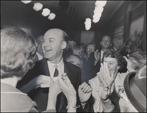 Mayor John Potter campaigns in 1965. In the 1960s, Toledo enjoyed great expansion: Its land size nearly doubled, its population grew 22 percent, and jobs rose from 181,000 to 244,000.