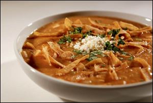 Chicken tortilla soup can be incorporated into a rotisserie chicken dinner. 
