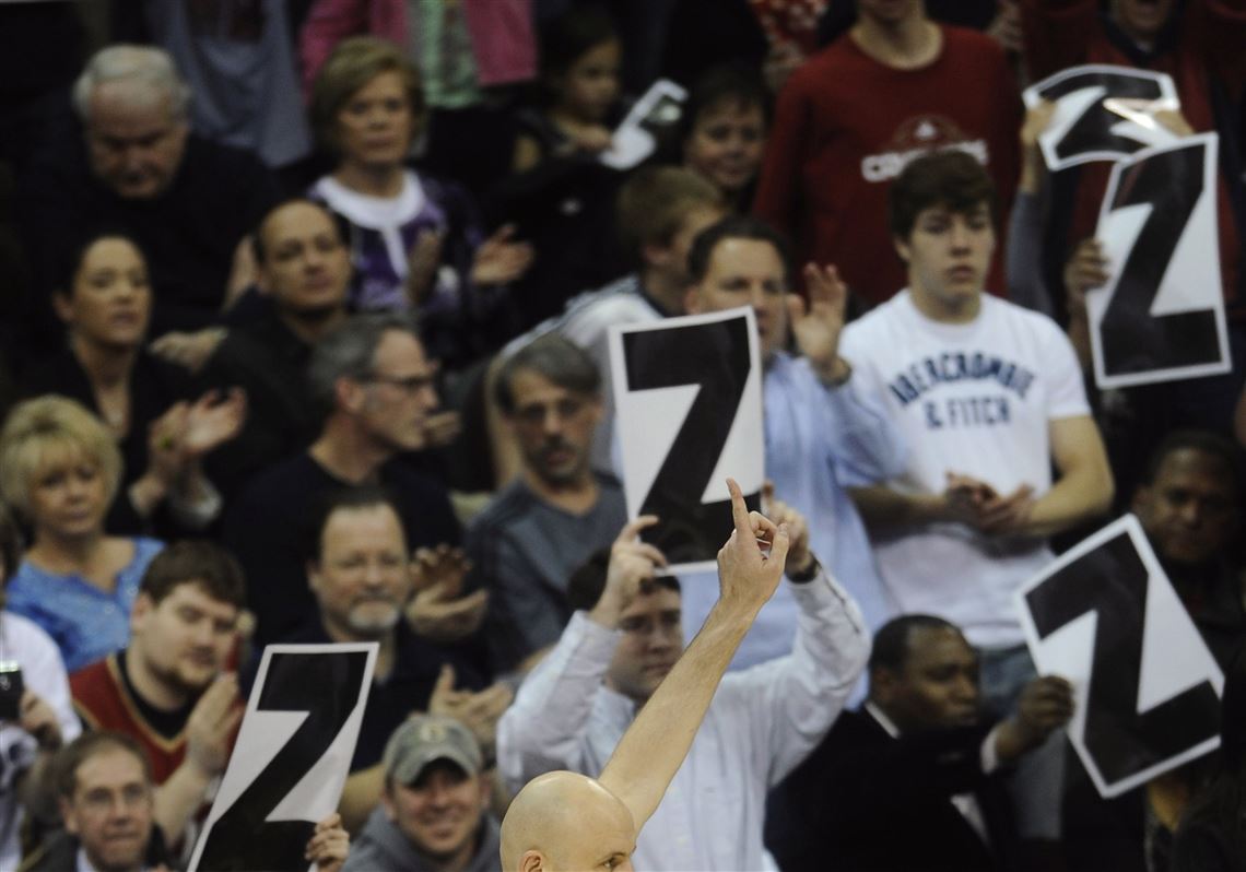 Zydrunas Ilgauskas' jersey is going up to where he can't even reach it.