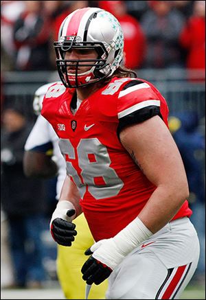 Ohio State sophomore Taylor Decker is a 6-foot-7 tackle that has started all seven contests.