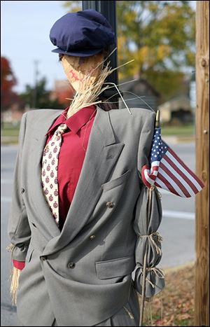 This handsome scarecrow resembles whitehouse  funeral director Bob Peinert.
