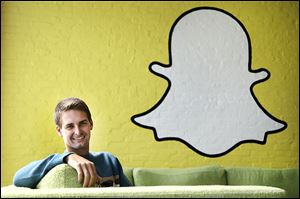 Evan Spiegel, 23, dropped out of Stanford in 2012 after he co-founded Snapchat in 2011 and moved into his dad’s house. The app’s popularity is growing, but he is still living with his father.