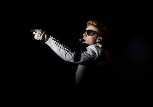 Canada's pop star Justin Bieber performs in concert during his Believe world tour in Asuncion, Paraguay, last Wednesday.