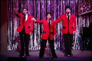 'Jersey Boys' is among the shows that are parodied in 'Forever Broadway: Alive & Kicking!' at the Valentine Theatre on Nov. 22.