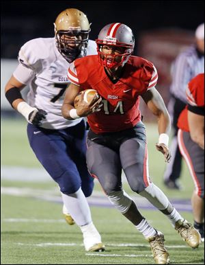 Central Catholic’s DeShone Kizer threw for 5,684 yards and rushed for 1,211 in his career. He led the Irish to a 34-6 record in three years including a Division II state championship in 2012.