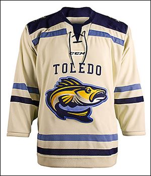 A white retro jersey will be one of two worn during the Walleye’s outdoor games next December.