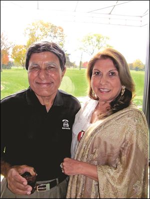 Raj Thapar and wife Rama hosted a celebration of the Hindu Festival of Lights.