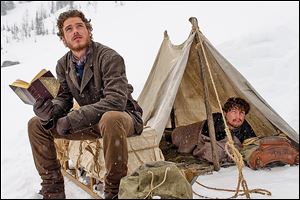 Richard Madden as Bill Haskell, left, and Augustus Prew as Byron Epstein in Discovery Channel's first scripted miniseries 'Klondike.'