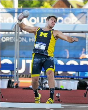 Cody Riffle, a St. John's graduate, was named a co-captain for the Michigan track and field team.