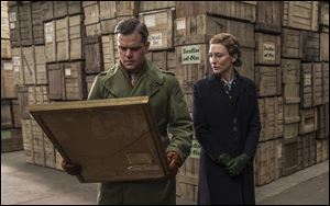Matt Damon and Cate Blanchett in a scene from the Columbia Pictures film 