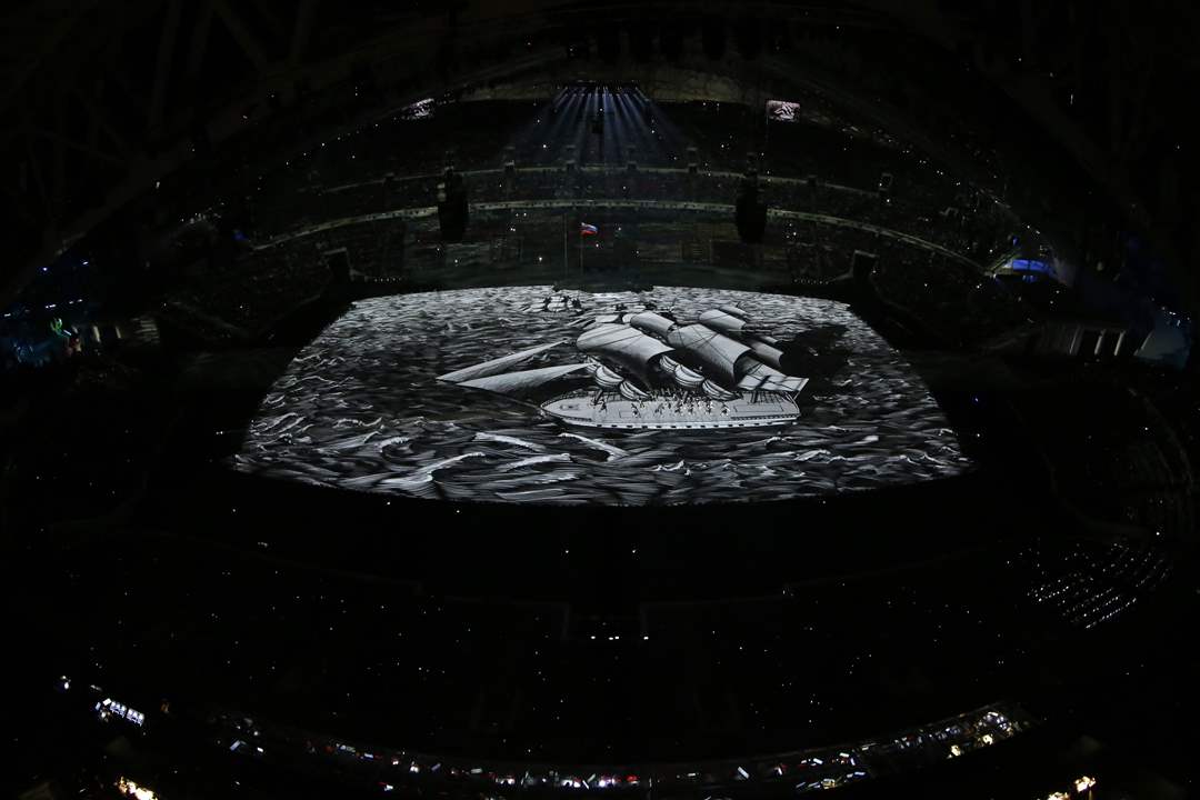 Sochi-Olympics-Opening-Ceremony-ship-on-floor