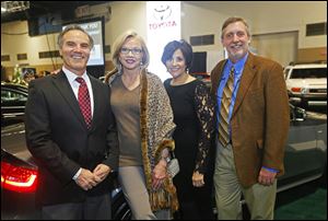 From left: Brian Darah, Marianne Ballas, Susie Doukides, and John Hadley during the Auto Show Gala on Feb. 5, 2014.
