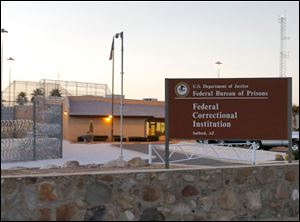 The Federal Correctional Institution is shown early today in Safford, Ariz. 50-year-old Fernando Gonzalez, known to U.S. authorities as 