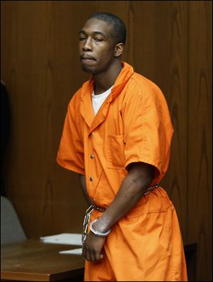 Rishad Williams, 21, appears in Toledo Municipal Court today.