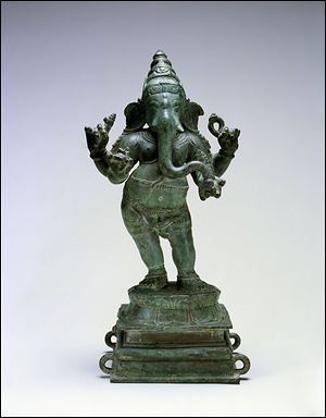 This is the Ganesha, on display in the Toledo Museum of Art’s Asian Sculpture Gallery.