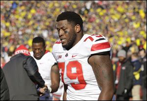 Ohio State offensive linesman Marcus Hall was ejected for fighting against Michigan. As he left the field he showed his middle fingers to the crowd, a move which has remained attached to his name.