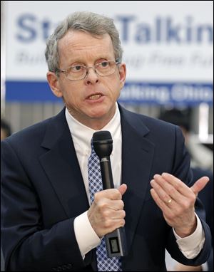 Attorney General Mike DeWine fell ill during a speaking engagement Friday in Cincinnati and was taken to a hospital to be evaluated, his office said.