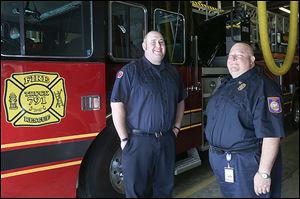Incoming Rossford Assistant Fire Chief Ryan Stautzenbach, left, and Chief Josh Drouard say they’re ready to lead.