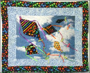 ‘Kite,’ fiber art by Judy Paschalis, is one of the works in Prizm’s annual juried show, Art-A-Fair. It opens Saturday in Fifth Third Center, One SeaGate, 550 N. Summit St.