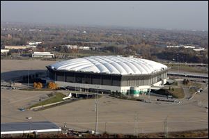 The Silverdome, shown in Pontiac, Mich., is seen in November, 2005.