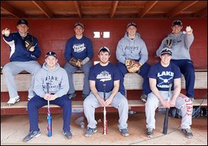Lake’s baseball team returns a lot of experience in players, from left, Jayce Vancena, Cody Witt, Connor Bowen, Anthony Pratt, Nick Walsh, Joel Densic, and Brad Ackerman. Vancena will play at the University of Michigan.