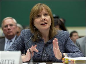 General Motors CEO Mary Barra testifies before the House Energy and Commerce subcommittee on Oversight and Investigation in Washington.