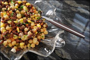 Black Soybean and Garbanzo Salad is a great way to pack more nutrition into your diet.