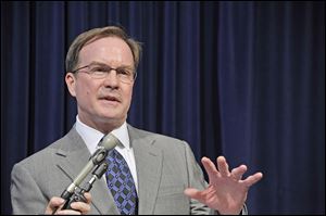 Michigan Attorney General Bill Schuette praised the Supreme Court’s decision regarding the state’s affirmative action law involving college admissions during a news conference Tuesday in Lansing.