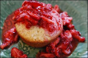 These muffins make delicious use of farm-fresh strawberries.