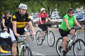 Riders participate in the 2014 version of the Ride of Silence.