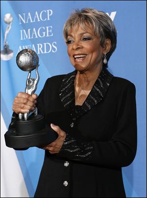 Ruby Dee with the Chairman's award at the 39th NAACP Image Awards, in Los Angeles in February, 2008.