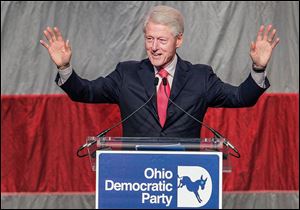 Bill Clinton told state Democratic Party leaders that they have to give voters a reason to show up at the polls. He spoke at Friday’s fund-raiser in  Columbus.