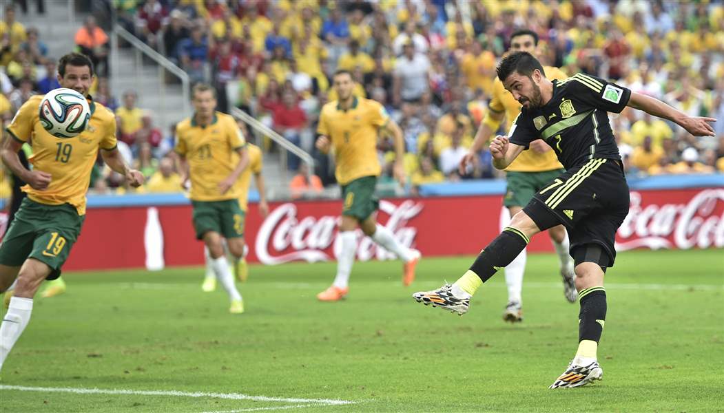 Brazil-Soccer-WCup-Australia-Spain-David-Villa
