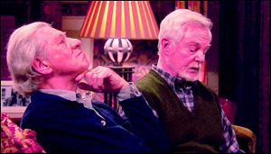Ian McKellan, left, and Derek Jacobi star as partners in a love/hate relationship in ‘Vicious,’ which debuts Sunday.