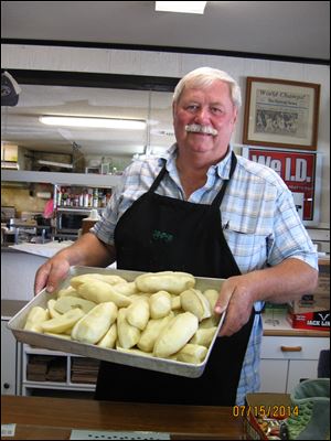 Potato salad, coming up. Dave JoHantgen and his staff at MoJo's Grab-N-Go will make 700 pounds of potato salad in preparation for U.S. 127 Yard Sale travelers next month.