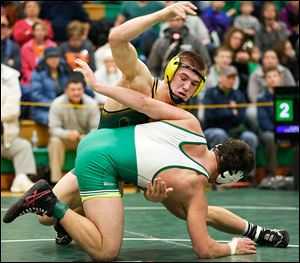 Clay's Matt Stencel, top, didn’t win a high school state title as a sophomore, but he did recently win both the Greco-Roman and freestyle national titles.